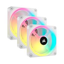 Kit Com 3 Ventoinhas Corsair iCUE LINK QX120, 120mm, RGB, Branco - CO-9051006-WW