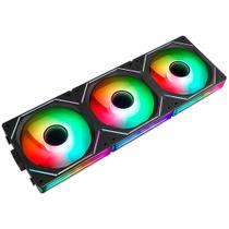 Kit com 3 Ventoinhas Gamer Rise Mode Magneto Pro Reverse, 120mm, Led ARGB, Preto - RM-MAPRO-ARGB-B-RV