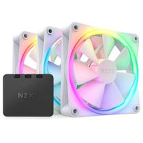 Kit Com 3 Ventoinhas NZXT, 120mm, RGB, Branco - RF-R12TF-W1 Kit Com 3 Ventoinhas NZXT, 120mm, RGB, Branco - RF-R12TF-W1