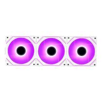 Kit Com 3 Ventoinhas Rise Mode Magneto Pro, 120mm, Led ARGB, Branco - RM-MAPRO-ARGB-W