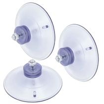 Kit com 3 Ventosas De Silicone 90mm Alta Fixação 9cm com Parafuso E Porca Kit com 3 Ventosas De Silicone 90mm Alta Fixação 9cm com Parafuso E Porca