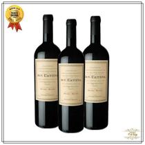 Kit com 3 Vinhos Argentinos DV Zapata Malbec Malbec