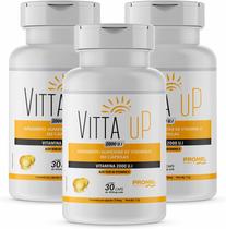 Kit Com 3 Vitamina D 2000 U.I 30 Capsulas de 500mg Promel