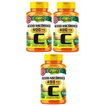 Kit Com 3 Vitaminas C Ácido Ascórbico120 750Mg Cápsulas
