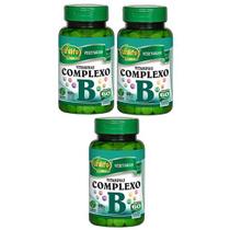 Kit com 3 Vitaminas do Complexo B 60 Comprimidos 500mg Unilife Original