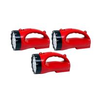 Kit com 3 western lanterna recarregável 12 leds (el-1868)