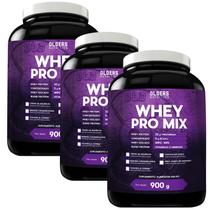 Kit com 3 Whey Olders Nutrition Pro Mix Suplemento Fitness