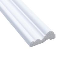 Kit com 30 Barras Rodameio de Poliestireno 4,5CMX17MM Liso 72m Branco Riplain Kit com 30 Barras Rodameio de Poliestireno 4,5CMX17MM Liso 72m Branco Riplain
