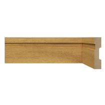 Kit com 30 Barras Rodapé de MDF 7CMX15MMX2,40m com Friso 702 72m Marrom/Carvalho Prime Frisado Moldufama Kit com 30 Barras Rodapé de MDF 7CMX15MMX2,40m com Friso 702 72m Marrom/Carvalho Prime Frisado Moldufama