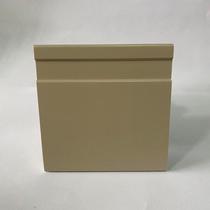 Kit com 30 Barras Rodapé de Poliestireno 10cmX15mm Frisado Color 72m