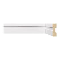 Kit com 30 Barras Rodapé MDF 502 15MMX5CM Metro Linear 72m Branco/Frisado Moldufama Kit com 30 Barras Rodapé MDF 502 15MMX5CM Metro Linear 72m Branco/Frisado Moldufama