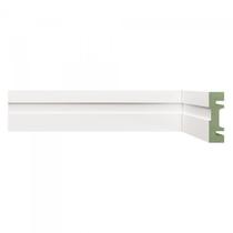 Kit com 30 Barras Rodapé Mdf Resistente À Umidade 15mmx5cm 502 Moldufama Metro Linear 72m Branco