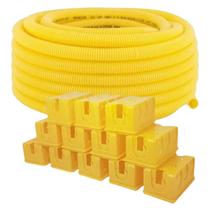 Kit Com 30 Caixinha De Luz 4x2 + 50m Conduíte 3/4 Corrugado