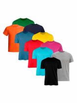 Kit Com 30 Camisetas Manga Curta Básica Consultar Cores