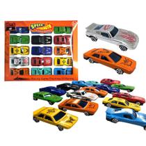 Kit Com 30 Carrinhos Coloridos Coleção Carros De Brinquedo Colecionavel Mattel Loose Action Racing Nascar corrida