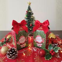 Kit Com 30 Mini Caixinhas De Natal Para Presente Papai Noel