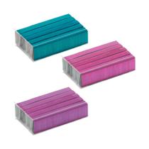 Kit Com 3000 Grampos Coloridos para Grampeador 26/6 BRW