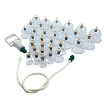 Kit Com 32 Copos Ventosa Ventosaterapia Guasha Cupping Vacuoterapia Massoterapia Sucção Bomba Vácuo