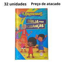 KIT com 32 unidades da Bíblia para Crianças Três 3 Palavrinhas capa DURA ALMOFADADA Infantil Ilustrada Ciranda Cultural