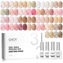 Kit com 33 Esmaltes em Gel GAOY Jelly Sheer Pink - Inclui Top Coat Kit com 33 Esmaltes em Gel GAOY Jelly Sheer Pink - Inclui Top Coat