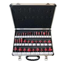 Kit Com 35 Fresas Para Tupia 6Mm Maleta Alumínio Charbs Kit Com 35 Fresas Para Tupia 6Mm Maleta Alumínio Charbs