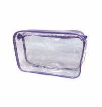 Kit com 35 necessaire Transparente 23x15