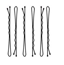 Kit Com 36 Grampos De Cabelo Clássico Prendedor Preto 5Cm