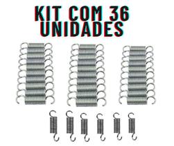 Kit com 36 molas para Mini Jump Profissional Resistente 8cm Reforçada