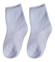Kit Com 36 Pares De Meias Infantil Cano Médio Alto Branca-MBL Kit Com 36 Pares De Meias Infantil Cano Médio Alto Branca-MBL