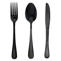 Kit Com 36 Talheres Jantar Elite Ouro - 12 Un Cada - Mesa Kit Com 36 Talheres Jantar Elite Ouro - 12 Un Cada - Mesa