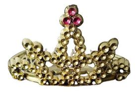 Kit Com 36 Unidades De Mini Coroa De Princesa Dourada Pente Kit Com 36 Unidades De Mini Coroa De Princesa Dourada Pente