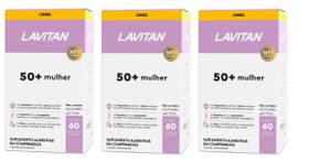 Kit Com 3cx Lavitan 50+ Mulher 60 Comprimidos - Cimed
