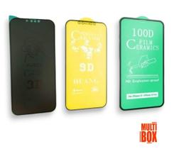 Kit Com 3UN 1UN Cerâmica Lisa Brilhosa + 1UN Cerâmica Fosca + 1UN Cerâmica Fosca Privacidade Para Iphone 12