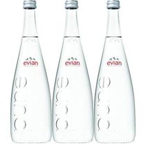 Kit Com 3Un Água Mineral S/ Gás Francesa Evian Vidro 750Ml