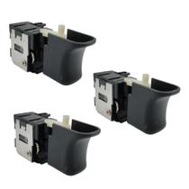 Kit com 3un Botão Interruptor Chave Liga Desliga Compatível com Parafusadeira Mondial PI-RH-01M 12V