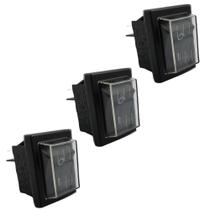 Kit com 3un Interruptor Chave Liga Desliga Compatível com Lavajato Gamma 127 G2550BR2