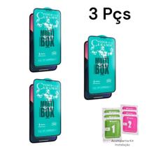 Kit Com 3UN Película Cerâmica Fosca Flexível Para Tela Do Iphone 14 PRO