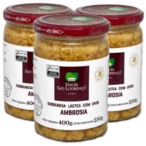 Kit Com 3Und Doce Ambrosia São Lourenço 400G