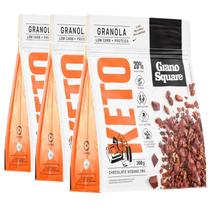 Kit Com 3Und Granola Granosquare Keto Chocolate 200G