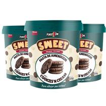 Kit Com 3Und Pasta De Amendoim Power1One Cookies&Cream 500G