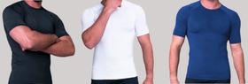 Kit com (3x) Camisa Térmica Manga Curta Treino ESPORTE Kit com (3x) Camisa Térmica Manga Curta Treino ESPORTE