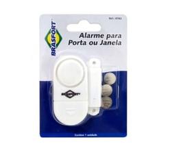 KIT COM 4 Alarme Sonoro para Portas e Janela Sem Fios + 3 Baterias (Brasfort)