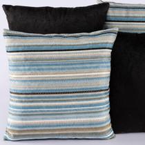 Kit com 4 Almofadas Decorativas Jacquard Suede Sofá Sala