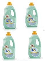 Kit com 4 Amaciante Roupa 2 Litros Frescor Herbal Kit com 4 Amaciante Roupa 2 Litros Frescor Herbal