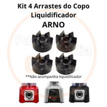Kit com 4 Arrastes para copo de liquidificador Arno Clic Lav - Powe Mix - Power Max