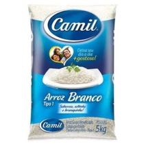 Kit com 4 Arroz Branco Tipo 1 Camil 5kg