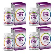 Kit Com 4 - Artrofive Colágeno Tipo 2 + Magnésio e Vitaminas 60 Capsulas de 500mg Nataly