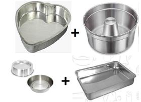Kit Com 4 Assadeiras Bolo Pudim Coração Ballerine Em Aluminio Superior Kit Com 4 Assadeiras Bolo Pudim Coração Ballerine Em Aluminio Superior