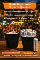 kit com 4 balde de gelo cervejas latinhas long neck
