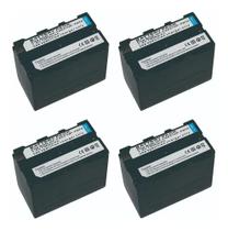 Kit com 4 baterias Np-f970 Para Iluminadores De Led (6600mAh) - Nfe